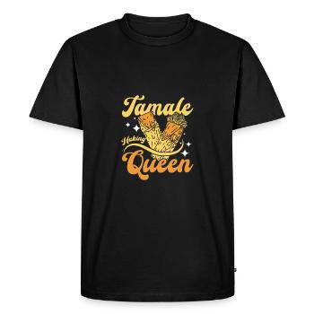 Tamale fait la reine - T-shirt Premium bio Homme - noir - Devant - Nico (187cm)
