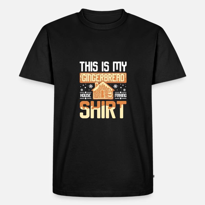 This is my gingabreadhouse making - Männer Premium Bio T-Shirt - Schwarz