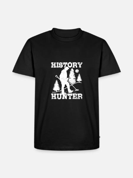 Dirt fishing History hunter - Men's Premium Organic T-Shirt - black