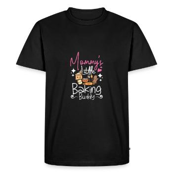 Children Mommy's little baking buddy - Men's Premium Organic T-Shirt - black - Front - Nico (187cm)