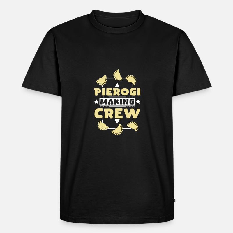 Pierogi making crew - Männer Premium Bio T-Shirt - Schwarz