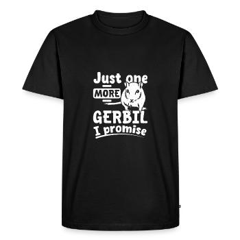 Just one more gerbil I promise - Men's Premium Organic T-Shirt - black - Front - Nico (187cm)