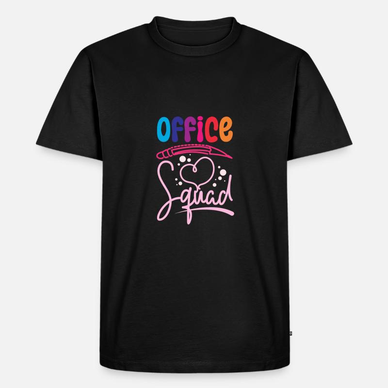 School Secretary Office squad - Männer Premium Bio T-Shirt - Schwarz