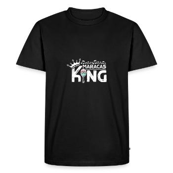 Garçon Maracas Roi - T-shirt Premium bio Homme - noir - Devant - Nico (187cm)