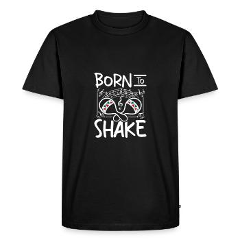 Né pour secouer les maracas - T-shirt Premium bio Homme - noir - Devant - Nico (187cm)