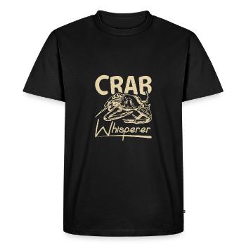 Crab fishing Crabbing crab whisperer - Men's Premium Organic T-Shirt - black - Front - Nico (187cm)