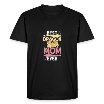 La meilleure maman dragon barbue de tous les temps - T-shirt Premium bio Homme - noir - Devant - Nico (187cm)