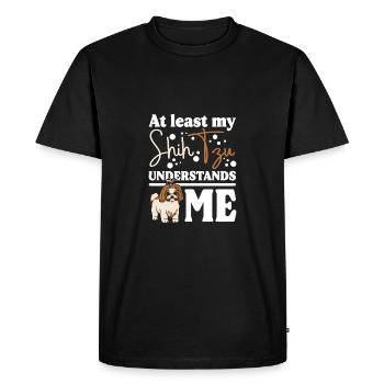 Au moins, mon Shih Tzu me comprend - T-shirt Premium bio Homme - noir - Devant - Nico (187cm)