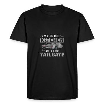 My other kitchen is a tailgate - Men's Premium Organic T-Shirt - black - Front - Nico (187cm)