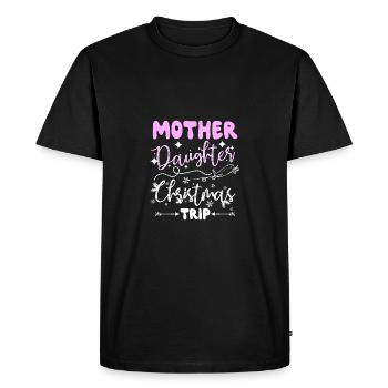 Voyage de Noël mère-fille - T-shirt Premium bio Homme - noir - Devant - Nico (187cm)
