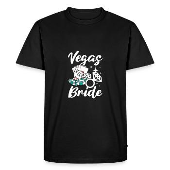 Bridal Shower Team Bride Bridesmaid Vegas Bride - Men's Premium Organic T-Shirt - black - Front - Nico (187cm)