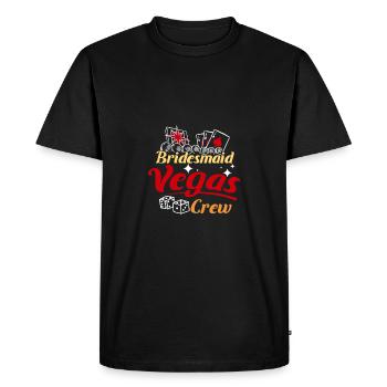 Bridal Shower Team Bride Bridesmaid Vegas Crew - Men's Premium Organic T-Shirt - black - Front - Nico (187cm)