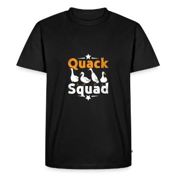 Wheit Pet Pekin duck quack squad - Men's Premium Organic T-Shirt - black - Front - Nico (187cm)
