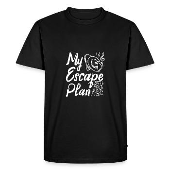 My escape plan playing cymbals - Men's Premium Organic T-Shirt - black - Front - Nico (187cm)