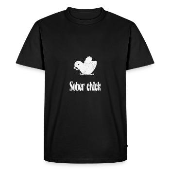 Sobriété Femmes Sober Chick - T-shirt Premium bio Homme - noir - Devant - Nico (187cm)