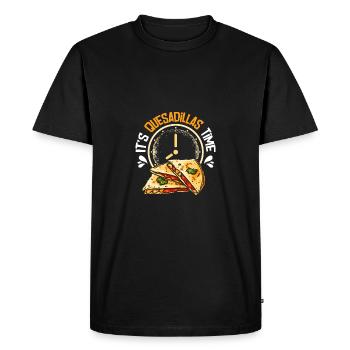 It's quesadillas time - Men's Premium Organic T-Shirt - black - Front - Nico (187cm)