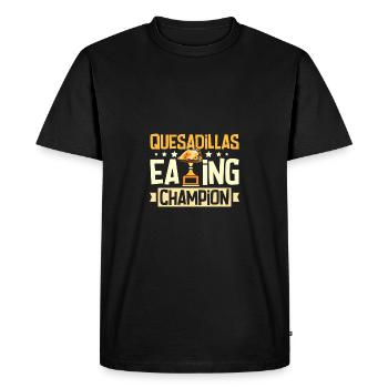 Quesadillas eating champion - Men's Premium Organic T-Shirt - black - Front - Nico (187cm)