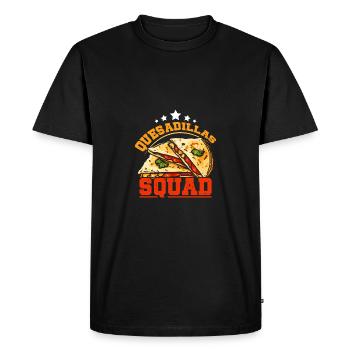Quesadillas squad - Men's Premium Organic T-Shirt - black - Front - Nico (187cm)