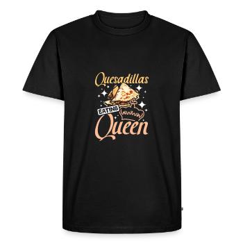 Quesadillas eating queen - Men's Premium Organic T-Shirt - black - Front - Nico (187cm)