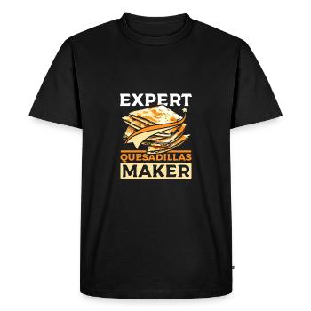 Expert Quesadillas maker - Men's Premium Organic T-Shirt - black - Front - Nico (187cm)