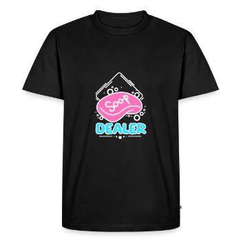 Savonnier marchand de savon - T-shirt Premium bio Homme - noir - Devant - Nico (187cm)