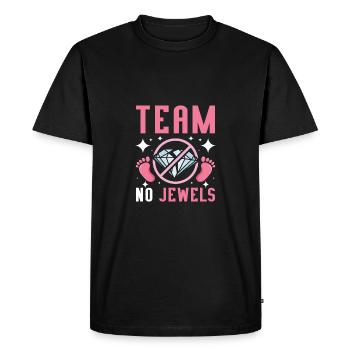 Gender Reveal Team équipe de filles pas de bijoux - T-shirt Premium bio Homme - noir - Devant - Nico (187cm)