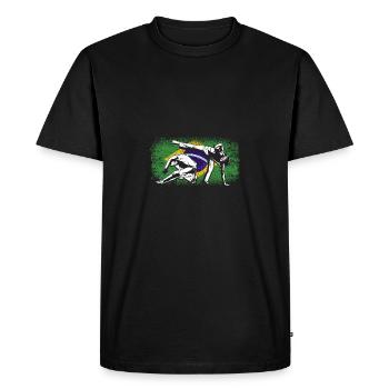 Brésil drapeau brésilien Capoeira - T-shirt Premium bio Homme - noir - Devant - Nico (187cm)