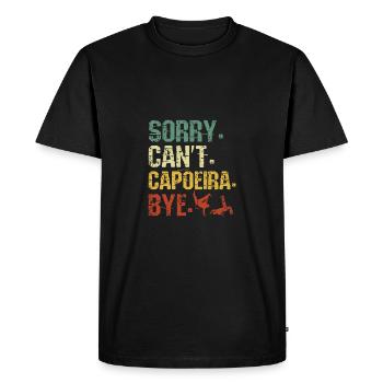 Désolé, je ne peux pas capoeira Bye - T-shirt Premium bio Homme - noir - Devant - Nico (187cm)