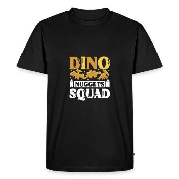 Dino Chicken Nugget Dino Nugs squad - T-shirt Premium bio Homme - noir - Devant - Nico (187cm)