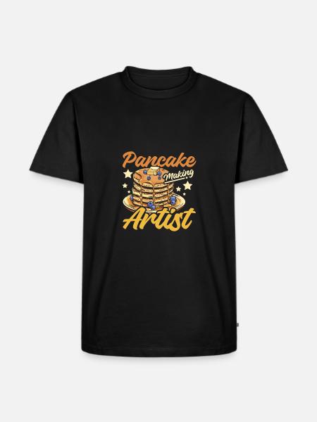 Pancake making artist - Men's Premium Organic T-Shirt - black