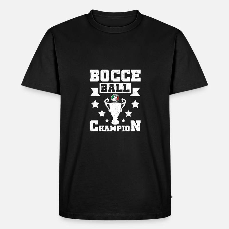 Bocce Ball Champion - Männer Premium Bio T-Shirt - Schwarz