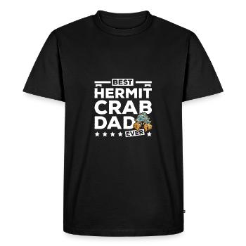 Fête des pères Meilleur papa bernard-l’ermite de tous les temps - T-shirt Premium bio Homme - noir - Devant - Nico (187cm)