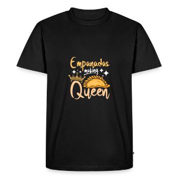 Empanadas faisant reine - T-shirt Premium bio Homme - noir - Devant - Nico (187cm)