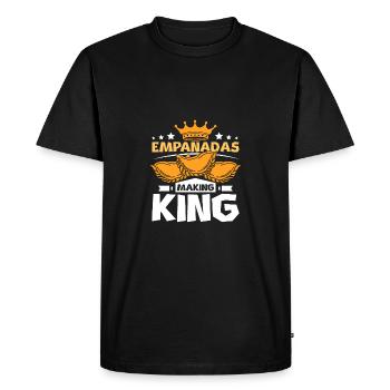 Empanadas faisant roi - T-shirt Premium bio Homme - noir - Devant - Nico (187cm)