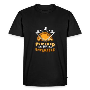 Propulsé par Empanadas - T-shirt Premium bio Homme - noir - Devant - Nico (187cm)