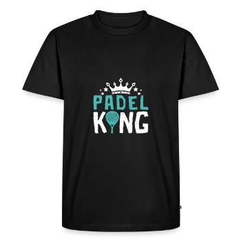 Padel King - Men's Premium Organic T-Shirt - black - Front - Nico (187cm)