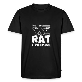 Juste un rat de compagnie, je vous le promets - T-shirt Premium bio Homme - noir - Devant - Nico (187cm)