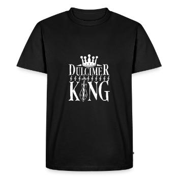 Men Boy Play Dulcimer King - Men's Premium Organic T-Shirt - black - Front - Nico (187cm)