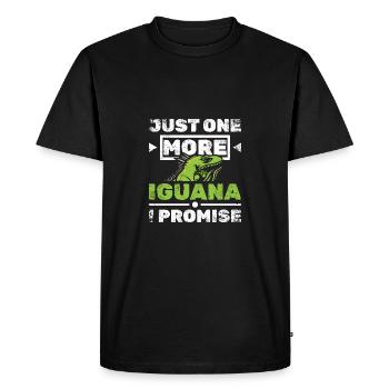 Juste un iguane de plus, je vous le promets - T-shirt Premium bio Homme - noir - Devant - Nico (187cm)