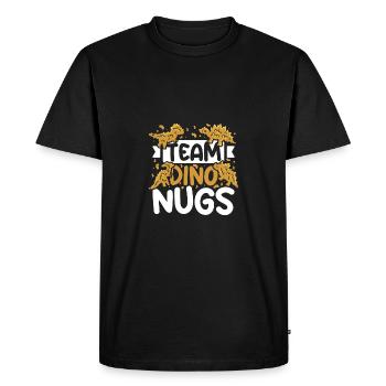 Team Dino Nugs - Men's Premium Organic T-Shirt - black - Front - Nico (187cm)