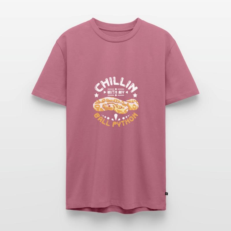 Chillin with my ball python Men's Premium Organic T-Shirt