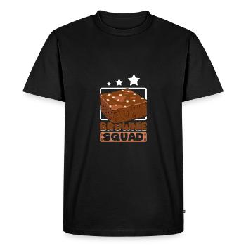 Escouade Brownie - T-shirt Premium bio Homme - noir - Devant - Nico (187cm)