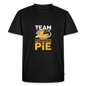 Équipe Tarte à la citrouille - T-shirt Premium bio Homme - noir - Devant - Nico (187cm)