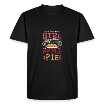 This girl makes the best Apple pie - Men's Premium Organic T-Shirt - black - Front - Nico (187cm)