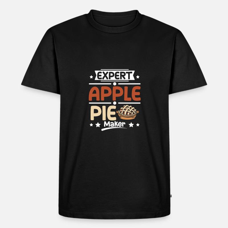Expert Apple pie maker - Männer Premium Bio T-Shirt - Schwarz
