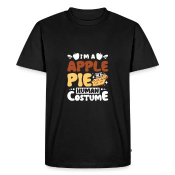 Je suis une tarte aux pommes dans un costume humain - T-shirt Premium bio Homme - noir - Devant - Nico (187cm)