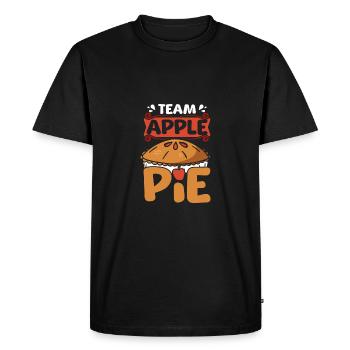 Équipe Tarte aux pommes - T-shirt Premium bio Homme - noir - Devant - Nico (187cm)