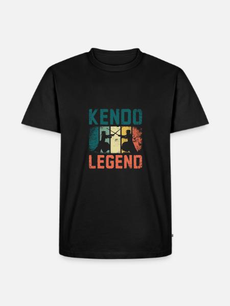 Kendo Legend - Men's Premium Organic T-Shirt - black
