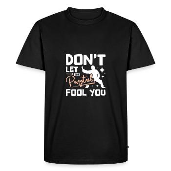 Tai chi girl don't let the ponytail fool you - Men's Premium Organic T-Shirt - black - Front - Nico (187cm)