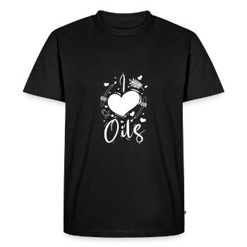 Essential oils I love oils - Men's Premium Organic T-Shirt - black - Front - Nico (187cm)